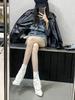 2025 Autumn/Winter Stiletto Heel Pointed Toe Women's Ankle Boots with Side Zipper