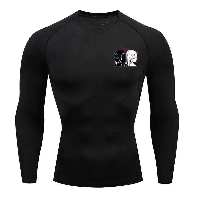 Zero Two Men Compressed Shirt Sports Quick Drying Fitness T-shirt Sweat-Absorbent Jogging Cycling Outdoor 8 Colors Short Sleeve