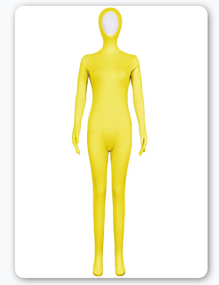 Orange Women's Full Body Zentai Suit for Stage Performance