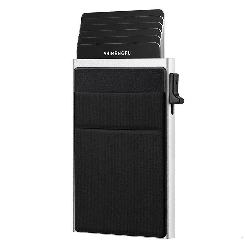 

2023 Men s RFID Aluminum Card Holder – Innovative Side Push Design