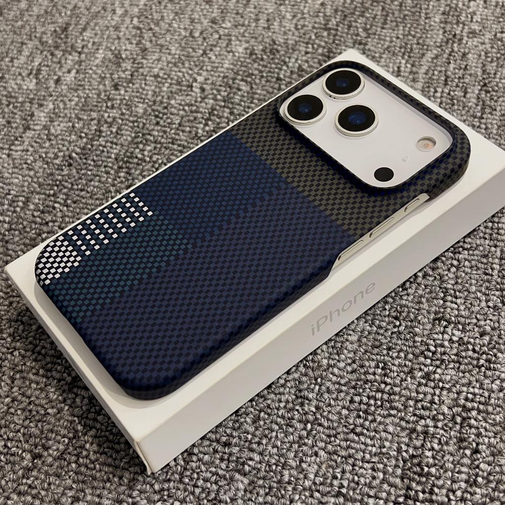 Husă subțire de lux cu model din fibră de carbon magnetică pentru iPhone 17 Air 16 15 14 Plus 13 12 Pro Max Pentru Magsafe Carcasă spate rigidă