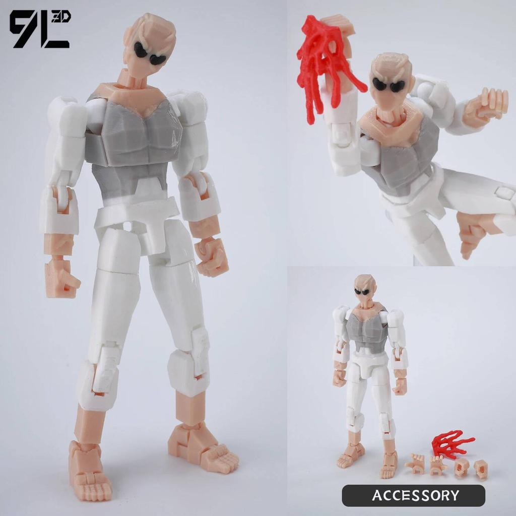 9L3D Printed Superheroes Invincible Supermark Anime Multi-Jointed Shapeshift Toys Action Figures Mannequin Model Ornaments Gifts