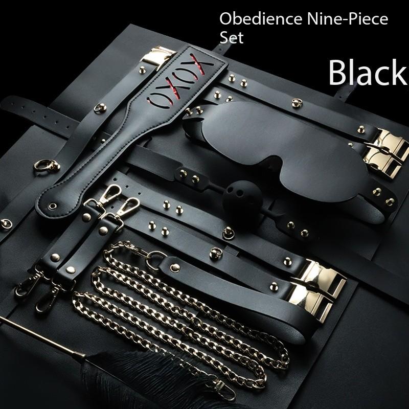 Genuine Leather SM Sex Toys Male and Female Handcuffs Slave Training Bondage Gear for Male and Female