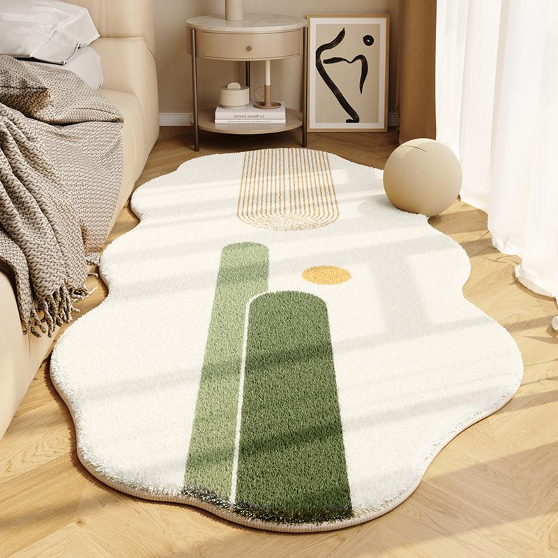 

Прикроватный коврик, кремовый дизайн «Облако» для декора гостиной и лаунжа - утолщенный нескользящий моющийся коврик с мягкой пушистой текстурой 40*120cm