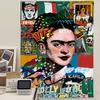 Tapestry Anime Pittura di FFrida KKahlos Tappeti Floreali Hippie per Parete Arredo Stanza dei Letti Decorazione da Parete Decorazione per la Casa