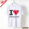 I Love France TShirt France Tourist Souvenir Clothing French Lover Gift Shirt Unisex Fashion Casual Crewneck Cotton Tee Tops