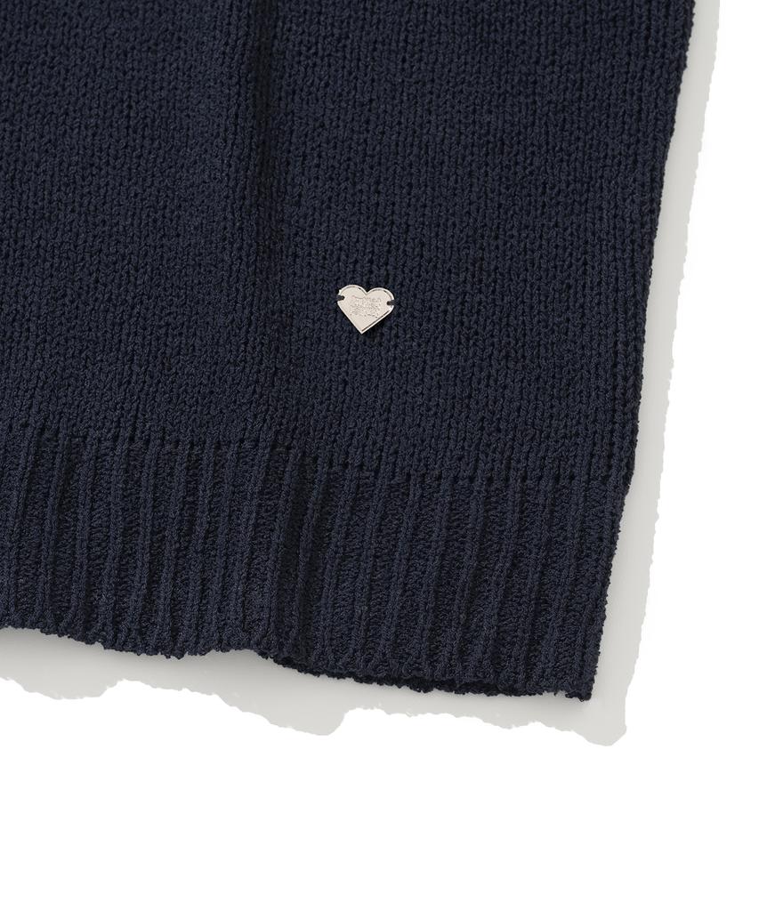 KNITTED (W) Summer Boucle Sleeveless Navy
