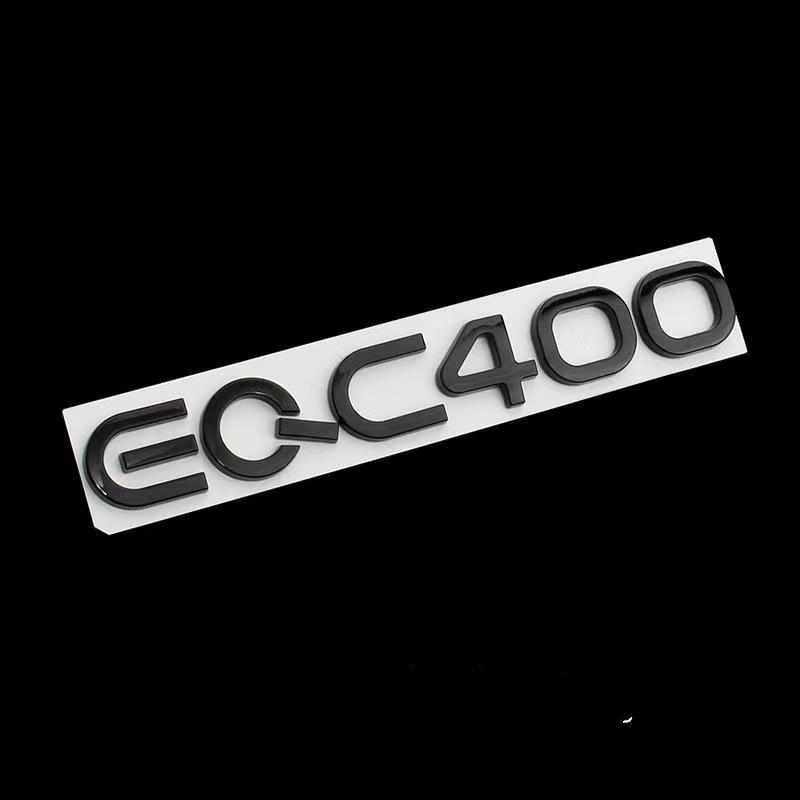 Chrome Silver Black Trunk Letters EQC400 4MATIC Emblems for Mercedes Benz EQC Electric Motor SUV AWD N293