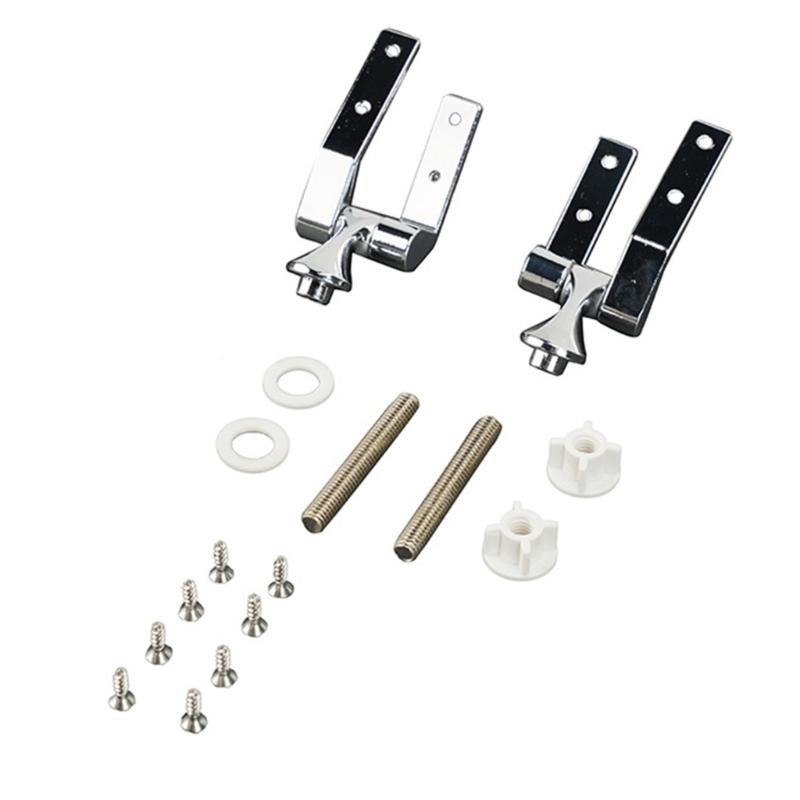 Zincs Alloys Toilet Cover Mounting Connector Toilet Lid Hinge Fittings Replacement Toilet Seats Top Lid Fix Hinge 1