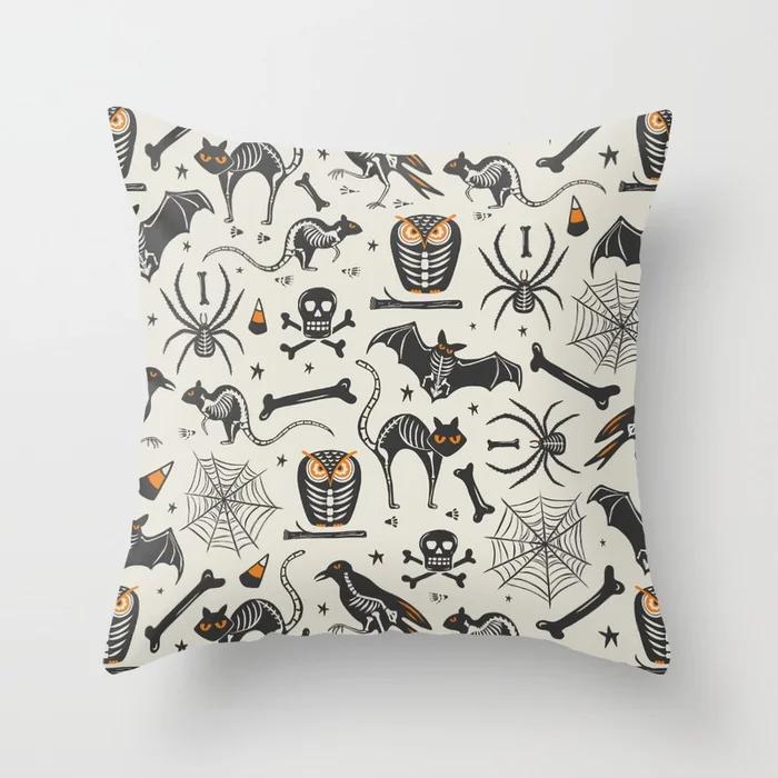 Halloween Kissenbezug Horror Schädel Dekokissen Fledermaus Kürbis Autodeko Heimartikel