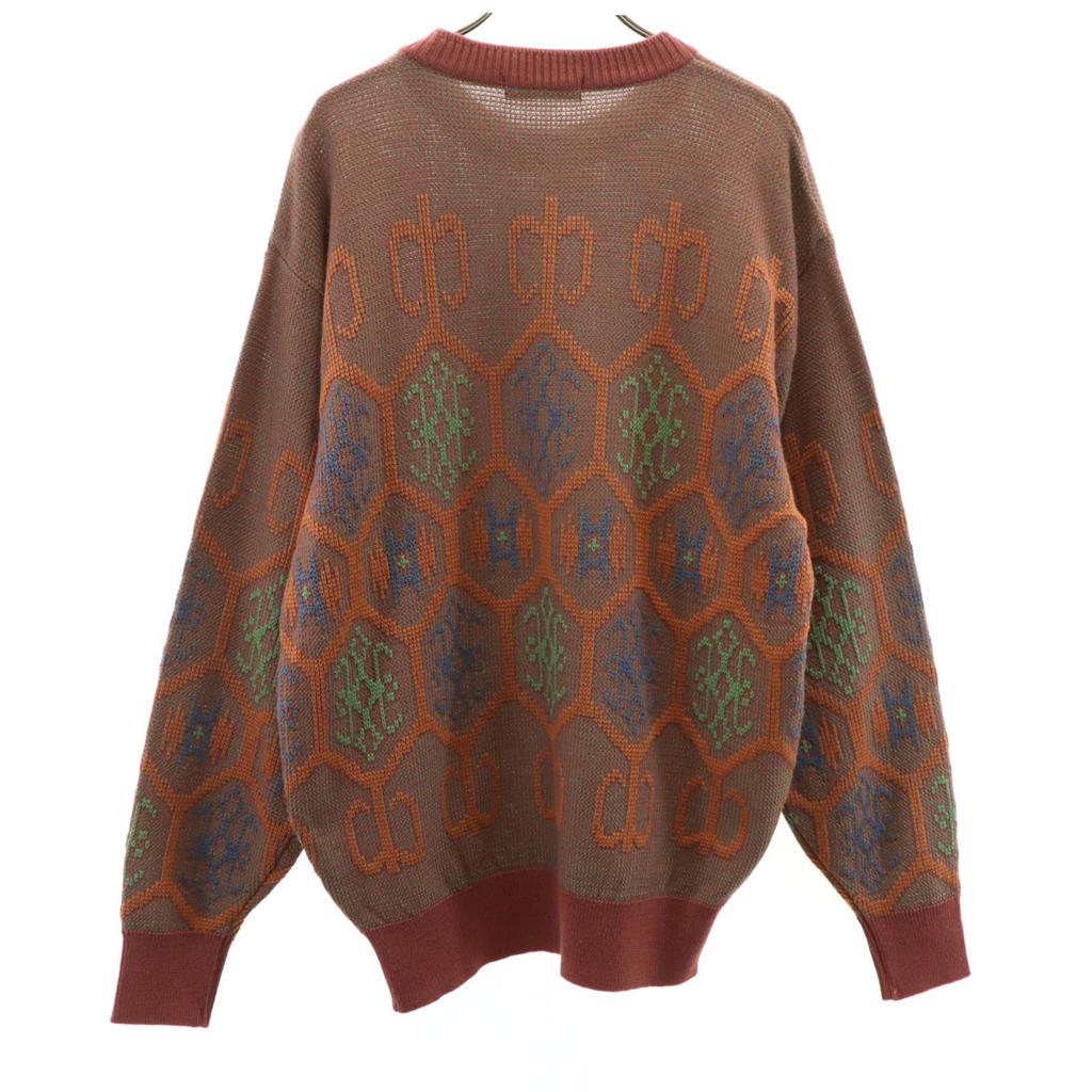 YVES SAINT LAURENT 90s Old Overall handle Long sleeve sweater L knit Men's Used