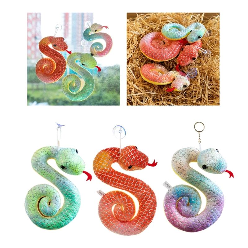 Modischer Schlangen-Hängeornament-Anhänger-Zubehör mit lebendiger Farbe und goldenem Akzent, robuste PP-Baumwollmaterialien