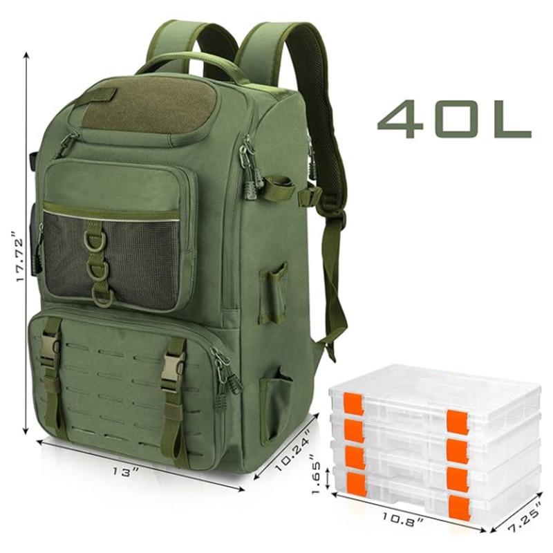 In-Stock Outdoor Fishing Backpack: Foldable, Multi-Functional, Large Capacity