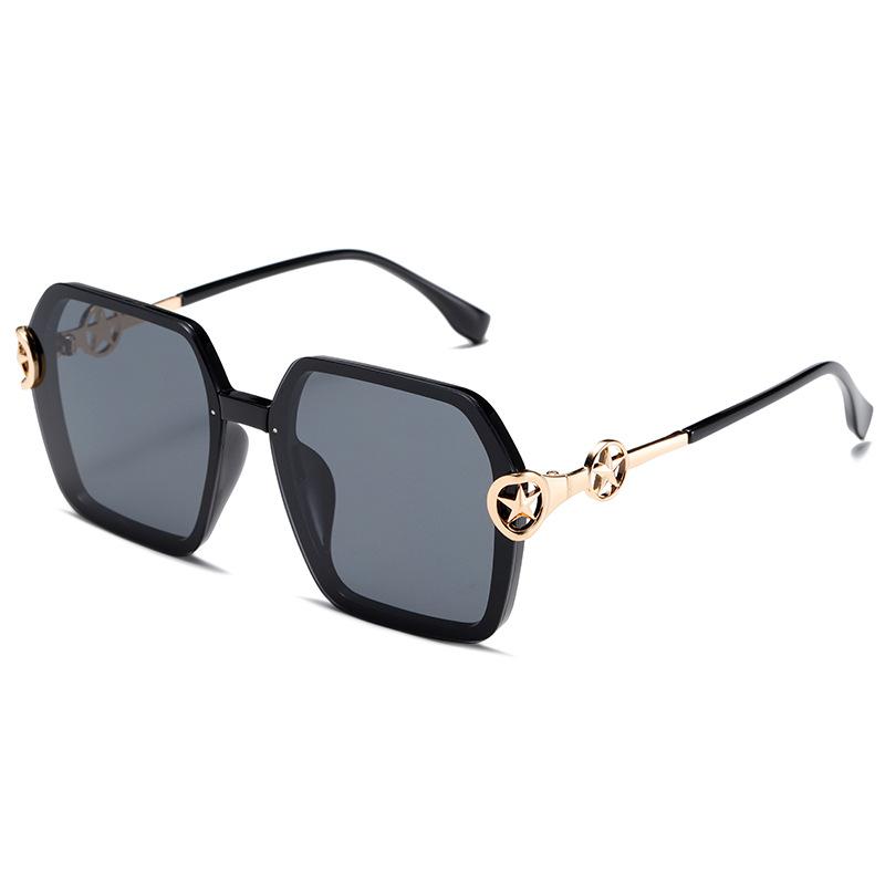 

2025 New Women Sunglasses High Quality UV Protection Fashion Versatile Eyewear Outdoor Travel чёрный