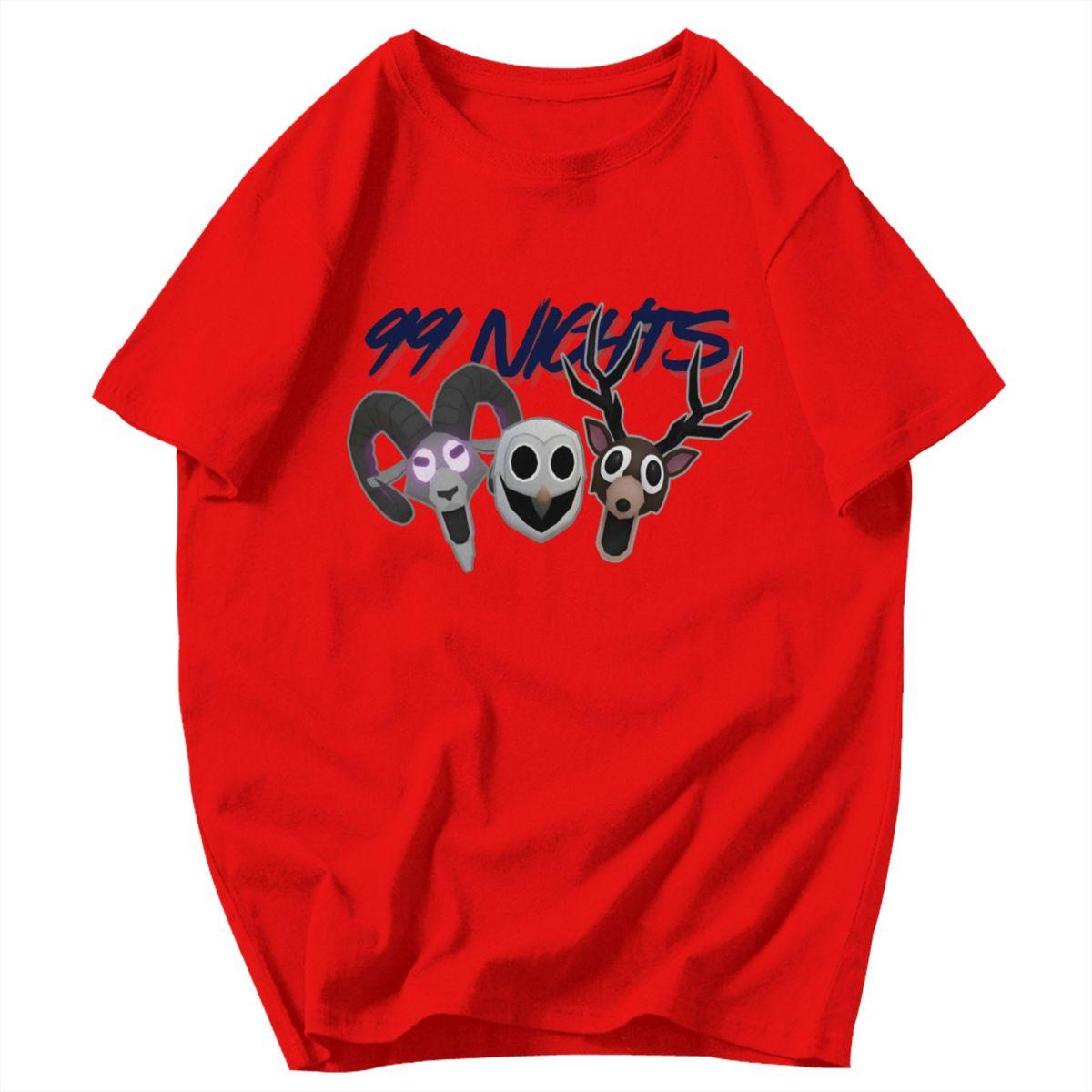 Men T Shirt 99 Nights In The Forest Game Funny Pops Y2K Graphic Tees Unisex Clothes T Shirts S