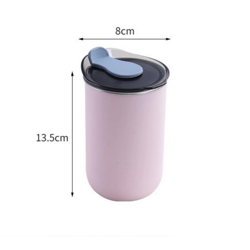 Stainless Steel Coffee Cup 300ML Mug with Lid Simple Insulated Coffee Mug Thermal Bottle Heat-resistant Thermos Mug Drinkware
