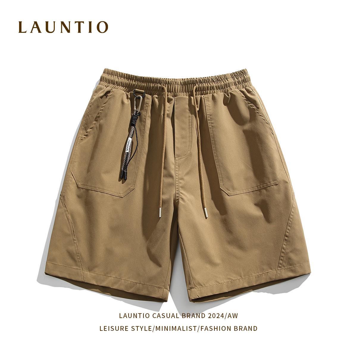 Прямые капри мужские летние спортивные свободные повседневные шорты с эластичной резинкой — фото 3