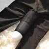 Men's Large Anti-Snag Pantyhose: Sexy Black Open Crotch Steel Stockings Set