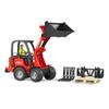 BRUDER Schaeff compact loader pallet set (with figure)