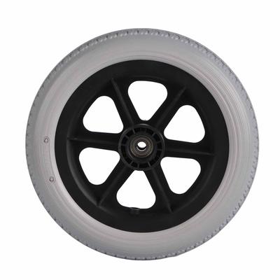 Wheelchair Wheel 12in Polyurethane Antiskid Infarctate Rear Wheel Solid Tyre for Replacement