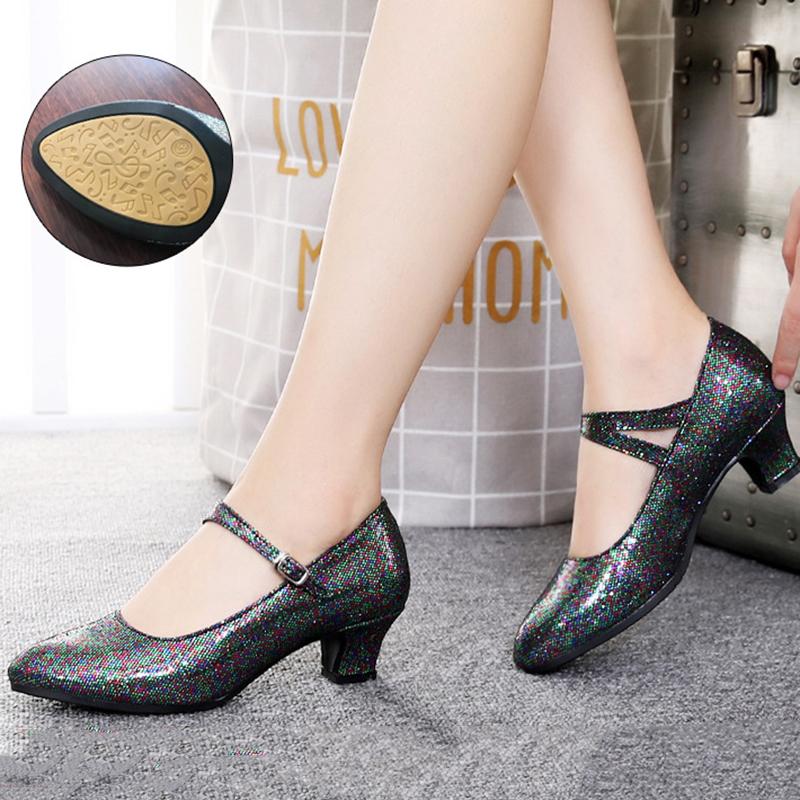 Hot Selling Modern Dance Shoes for Women Women's Salsa Ballroom Tango Latin Shoes for Girls Ladies High Heel and Soft Sole Shoe