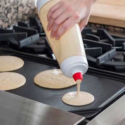 1000Ml Cupcake Waffle Pancake Batter Shaker Bottle Hand Batter Mixing Bottle