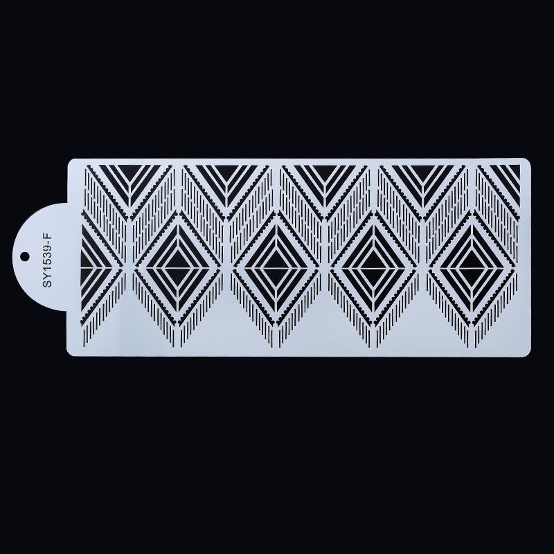 Fais DU Cake Decorating Stencils Mold Floral Kitchen Accessories Plastic Spray Baking Mesh Stencil Cake Molds Cookie Fondant
