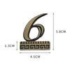 1PCS Relief Metal House Number with Magnet 5.8*4.5cm Door Number Apartment Door Numbers for Outdoor Hotel Home Mail Box Label