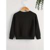 Kids Sweatshirt Long Sleeve Round Neck , Casual Spring/Autumn Winter Outfits (Machine Washable, Multi-Color Options)