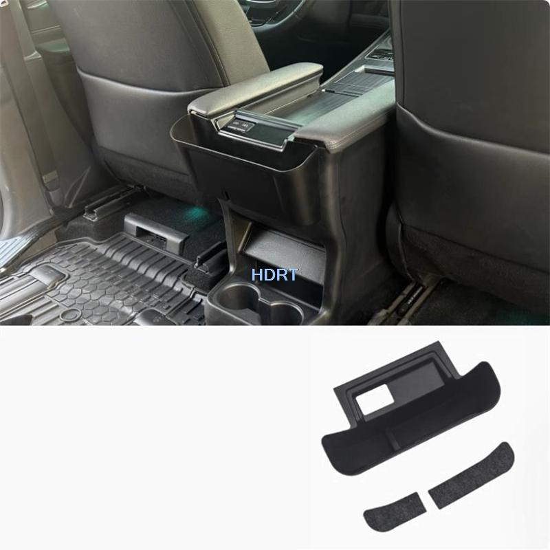 For Toyota Sienna/Granvia  + Car Styling Water Cup Holder Rear Hanging Frame Armrest Storage Box Trash Can Cover Accessories Style E