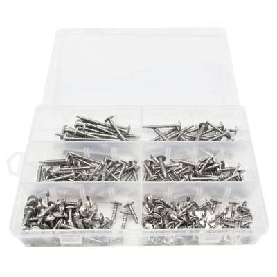 210 Stuks Roestvrij Staal Zelfborende Schroef Assortiment Kits Zelfsnijdende Plaatmetaalschroeven Vervangende Plaatmetaalschroeven