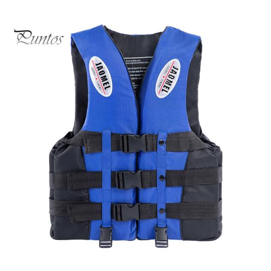 Adult Life Jacket 100N Buoyancy Paddle Life Vest Adjustable Flotation Device with Reflective Strip for Kayak Boat Surf Water Sports