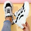 Unisex Platform Sneakers Breathable Mesh Chunky Shoes Non-slip Height Increasing Sports Shoes for Outdoor Running Jogging Traveling