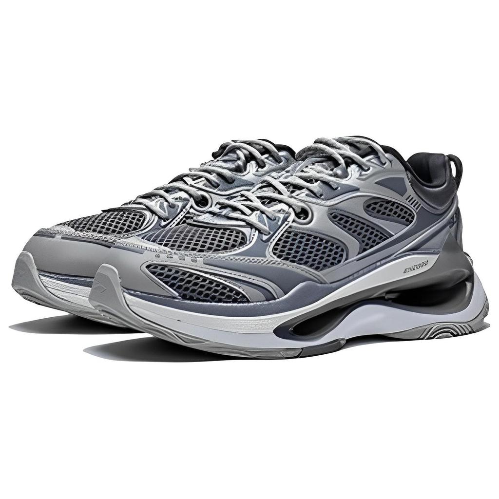 Li Ning Exceed Infinity Slip Resistant, Abrasion Resistant, Breathable Low top Sports Casual Shoes Men's Gray AZGT003-3
