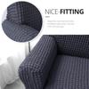 High Elastic Slipcover Bubble Grid Sofa Cover 1/2/3/4 with Skirt Hem Universal Washable  All Season Furniture Protector for Pets