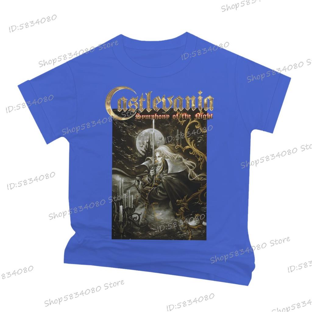 Fashion Castlevania Unisexs Street Cool TShirt Vintage Symphony of The Night T Shirt for Unisex Anime Castlevania Classic Tops