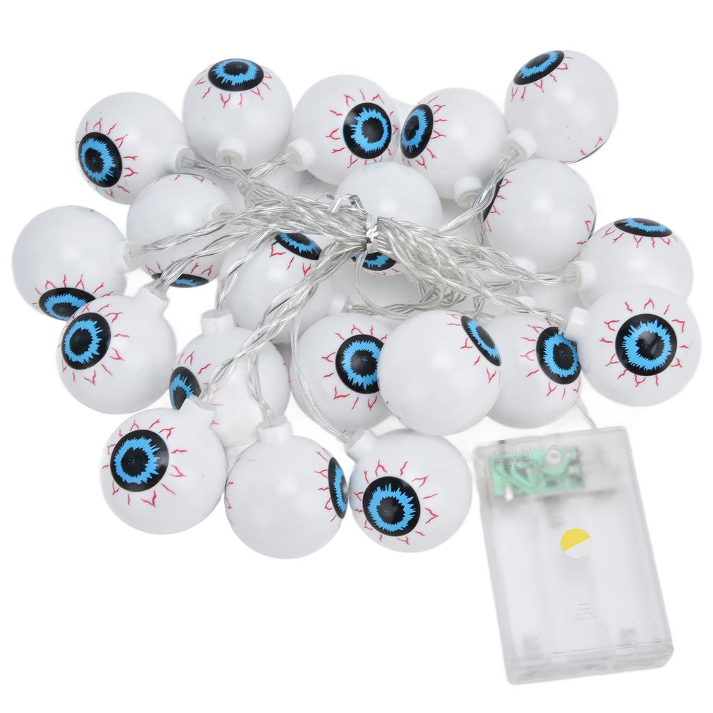 20LED String Light 9.8ft Halloween Ghost Eyeball String Light Bedroom Christmas String Light for Festival Decoration