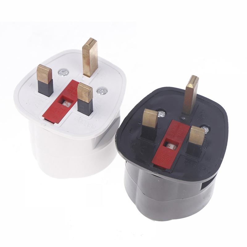 250V 13A Çok Fonksiyonlu Eu Avrupa - İngiltere Fiş Adaptörü 2 Pinli Güç Dönüştürücü Soket Seyahat Dubai Singapur Evrensel Adaptör