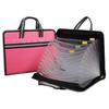 SHOP Document File A4 13 Pockets Accordion Style Organized Storage Portable Waterproof Bag Clear Holder Tote OF337 MT's (Red)