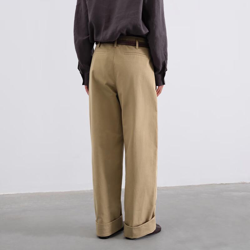 GREEN BELT 2025 Winter Women's Lyocell Blend Loose Wide-Leg Casual Pants