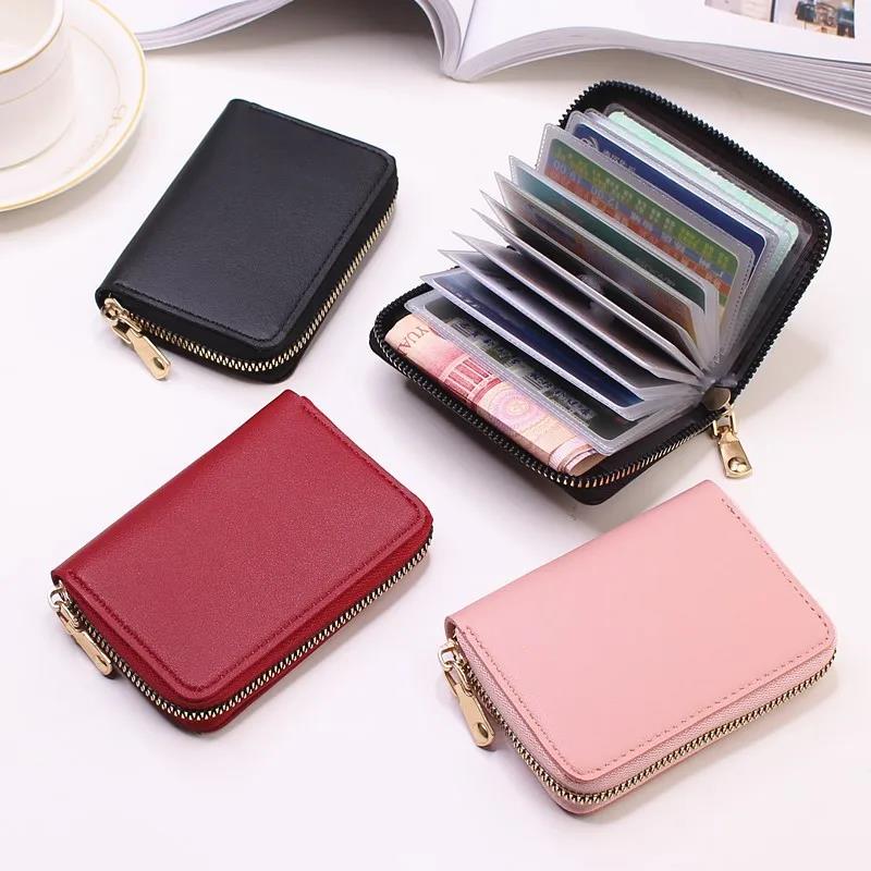 Business Card Holder Wallet High Quality Large Capacity Wallets Women Men Credit Card Holder Multi-Card Wallet Case