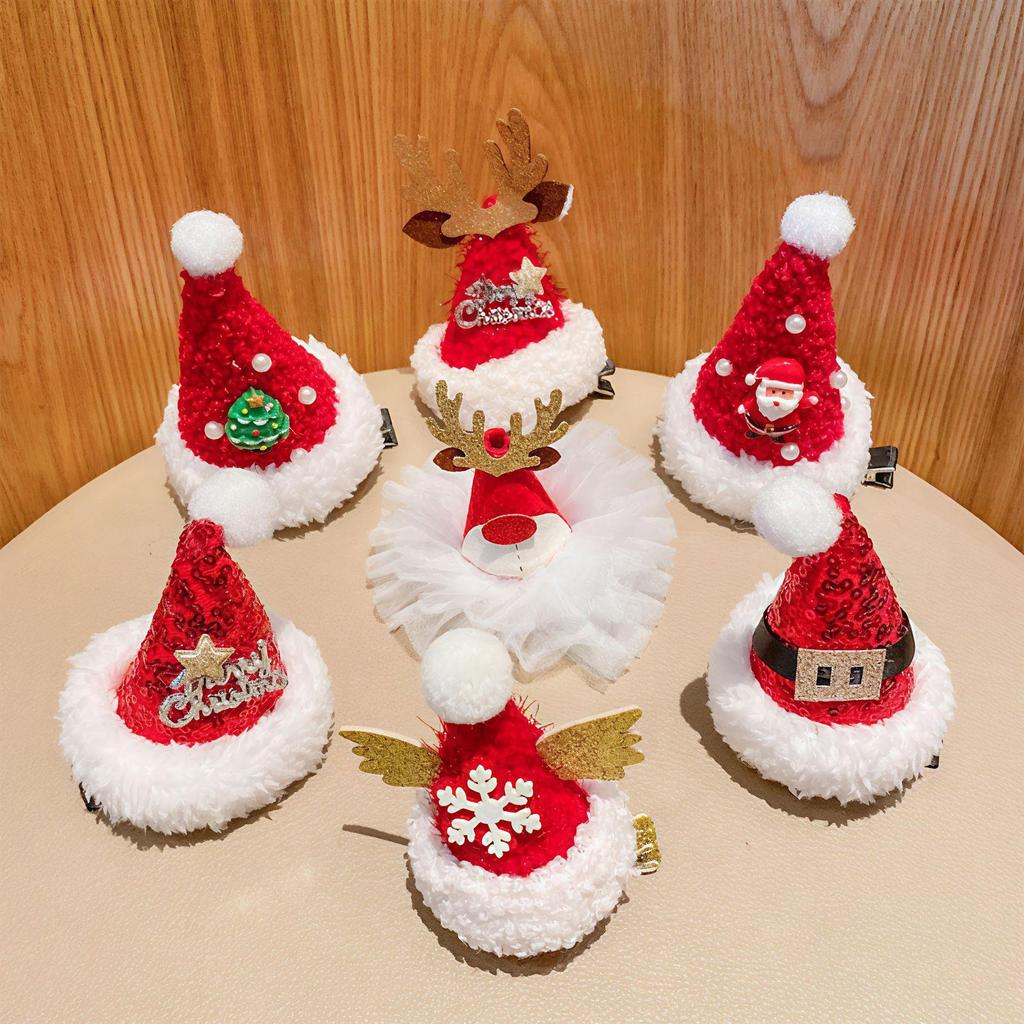 Acessório de Cabelo Chifre de Natal: Tiara Festiva com Laço para Adultos e Crianças - Pequeno Presente Perfeito