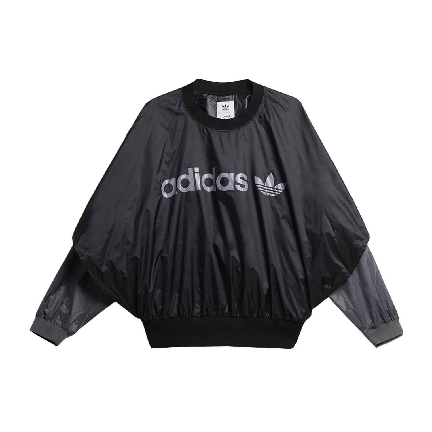 adidas originals x HUMAN MADE Crossover Embroidered Logo Round Neck Sports Black Men s GM4278 S