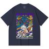 T-shirt Unisex Pesante 100% Cotone 230 g/m² Pezzo Unico Stampa V35 Luffy Kaido