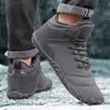 Snow Ankle Boots for Men Winter Warm Cotton Soft Casual Shoes Women Outdoor Hiking Motorcycle Boots Couple Snow Shoes