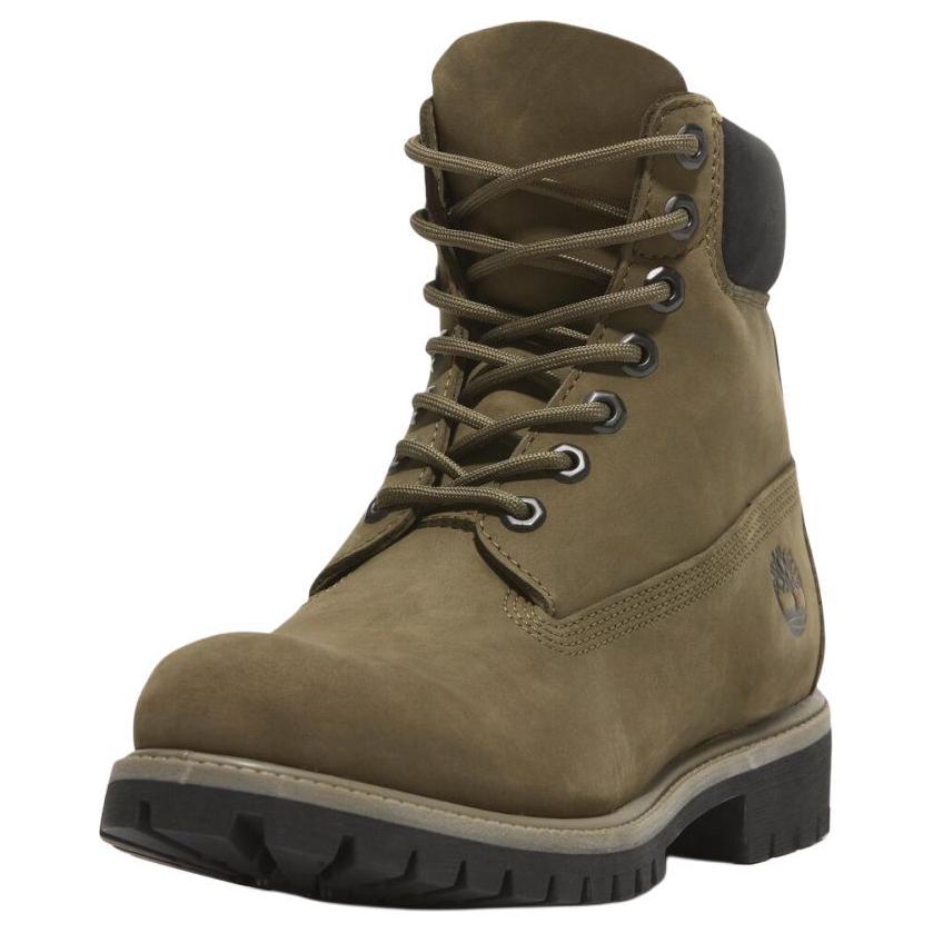Timberland Premium Series Waterproof Durable Slip-Resistant Comfortable Versatile Short Outdoor Boots Men Boots Brown Green TB0A2P6WEO81