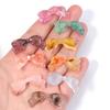 30pcs/lot 29x14mm Colorful Acrylic Beads Bow Shaped Loose Spacer Charm Beads For DIY Fashion Earring Keychain Jewelry Accessorie