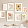 Nordic Simple Wall Art Abstract Colorful Flower Bohemian Canvas Poster Printing Home Bedroom Living Room Decoration Gifts