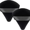 2 Pcs PowderPuff Makeup PuffTriangle Soft PowderSponge ReusableTriangleSponges with Strap for Cosmetic Foundation Wet Dry Makeup