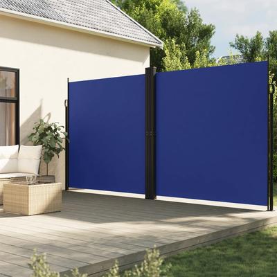 Vidaxl Foldable Side Awning, Blue, 220X1200 Cm